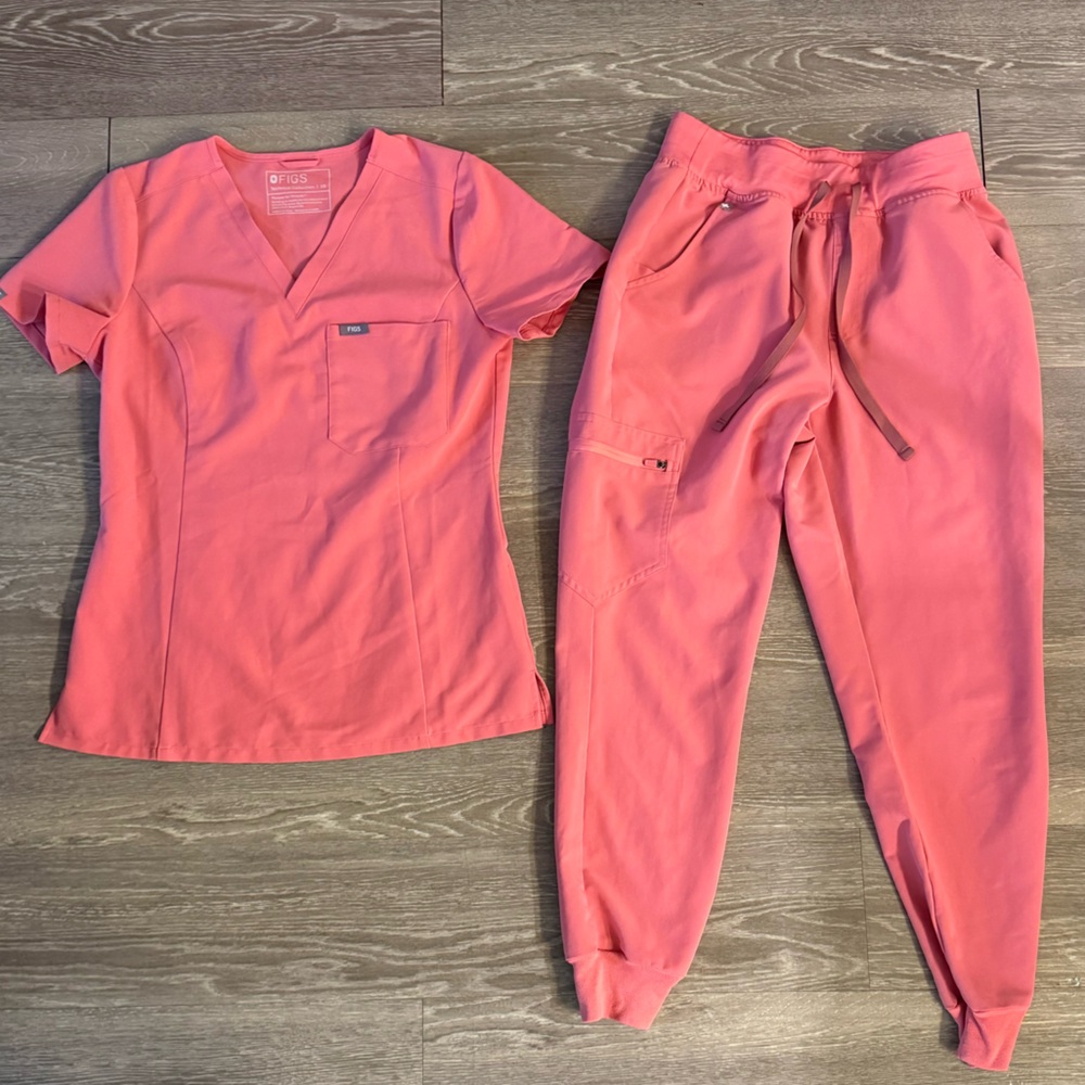 Figs Desert Rose Scrub Set XS slim Catarina Small Petite Zamora